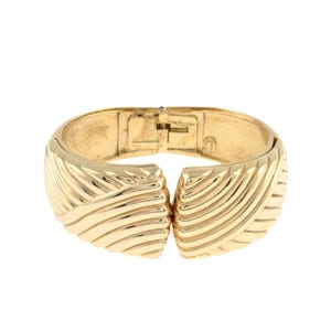Vintage designer gold bangle by Grossé for Christian Dior Germany