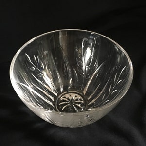 vintage crystal trifle  fruit bowl