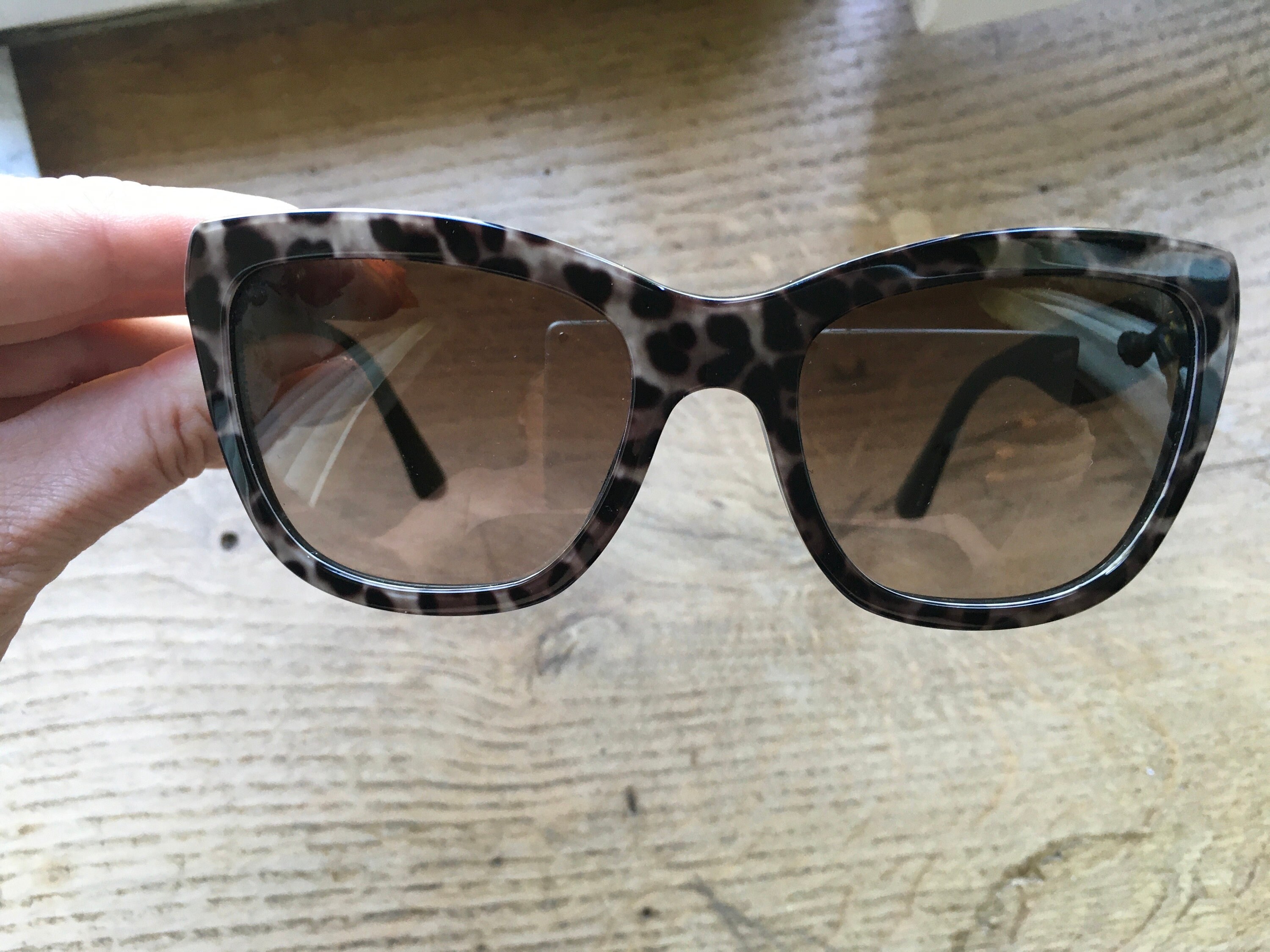New NOS Dolce & Gabbana DG4140 1995/13 Lace Leopard Brown Sunglasses Dolce & Gabbana DG-4140 Leopard Print with Lace Arm Detail  main image 4