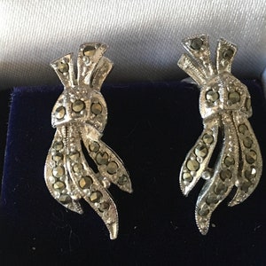 Art Deco Markit Ohrclips