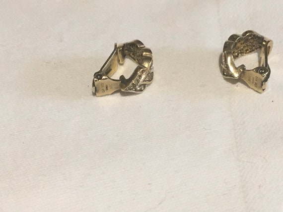 Boucles D'oreilles Clips Anciennes Argent 925 - Vintage