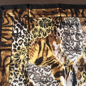 Codello Artigiano designer animal and lace print silk scarf image 7