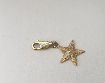 Milano Bracelet charm of a starfish silver gilt