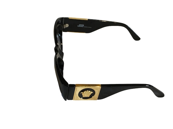 Versace sunglasses ヴェルサーチサングラス メドゥーサ ビギー サングラス ブラック,ゴールド | VERSACE JP