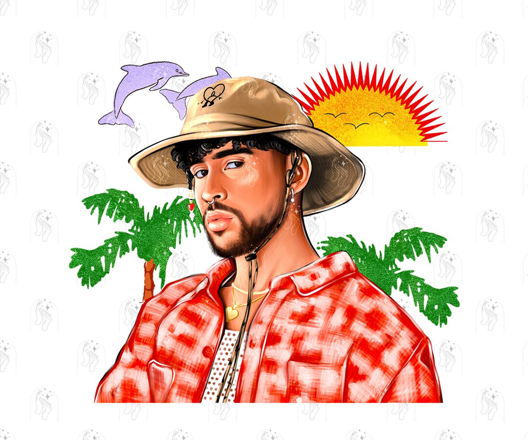 Bad Bunny Png Sublimation Designs for Bad Bunny Shirt Instant Etsy