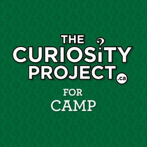 Cartões de projeto Curiosity para acampamento de verão