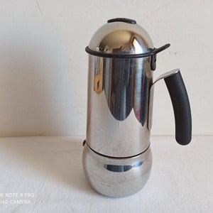 Rare  Bialetti stovetop moka pot , 6 cups percolator late 80s, vintage coffeemaker, made in Italy, espresso maker