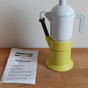 OMG Vintage italian aluminum stove top coffee maker midcentury moka pot - OMG BIALETTI, espresso pot, Made in Italy