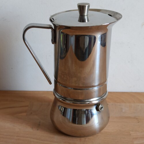 Vintage stovetop espresso maker, La Pratika by G.A.T. made in Italy