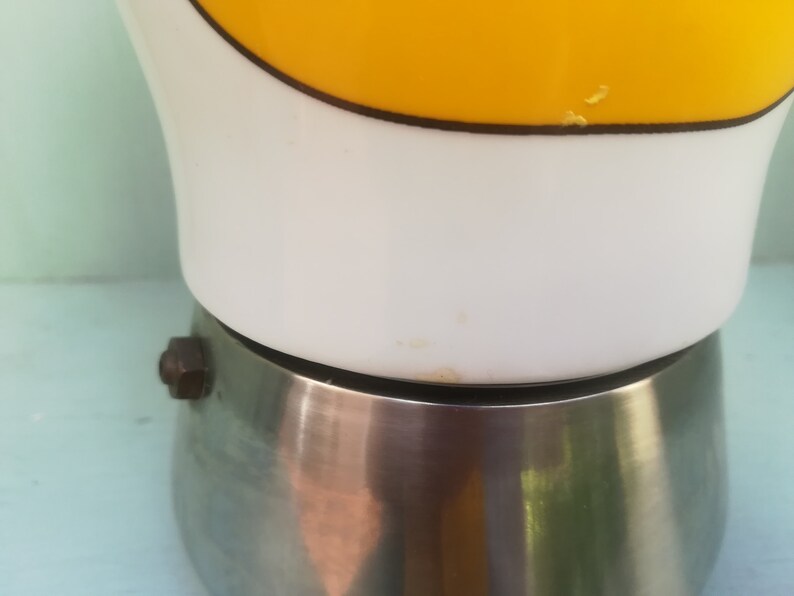 Early ANCAP stovetop moka pot probably 60s very decorative coffeemaker,made in Italy
