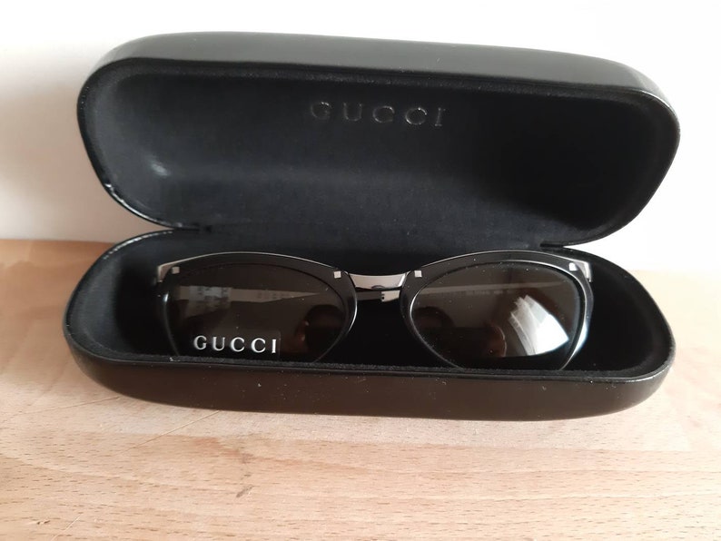 Gucci Sunglasses Vintage Small Cool Shades 70s Authentic With | Etsy