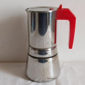 Bialetti, vintage Italian espresso maker, Italian stovetop moka pot, 4 small espresso cups