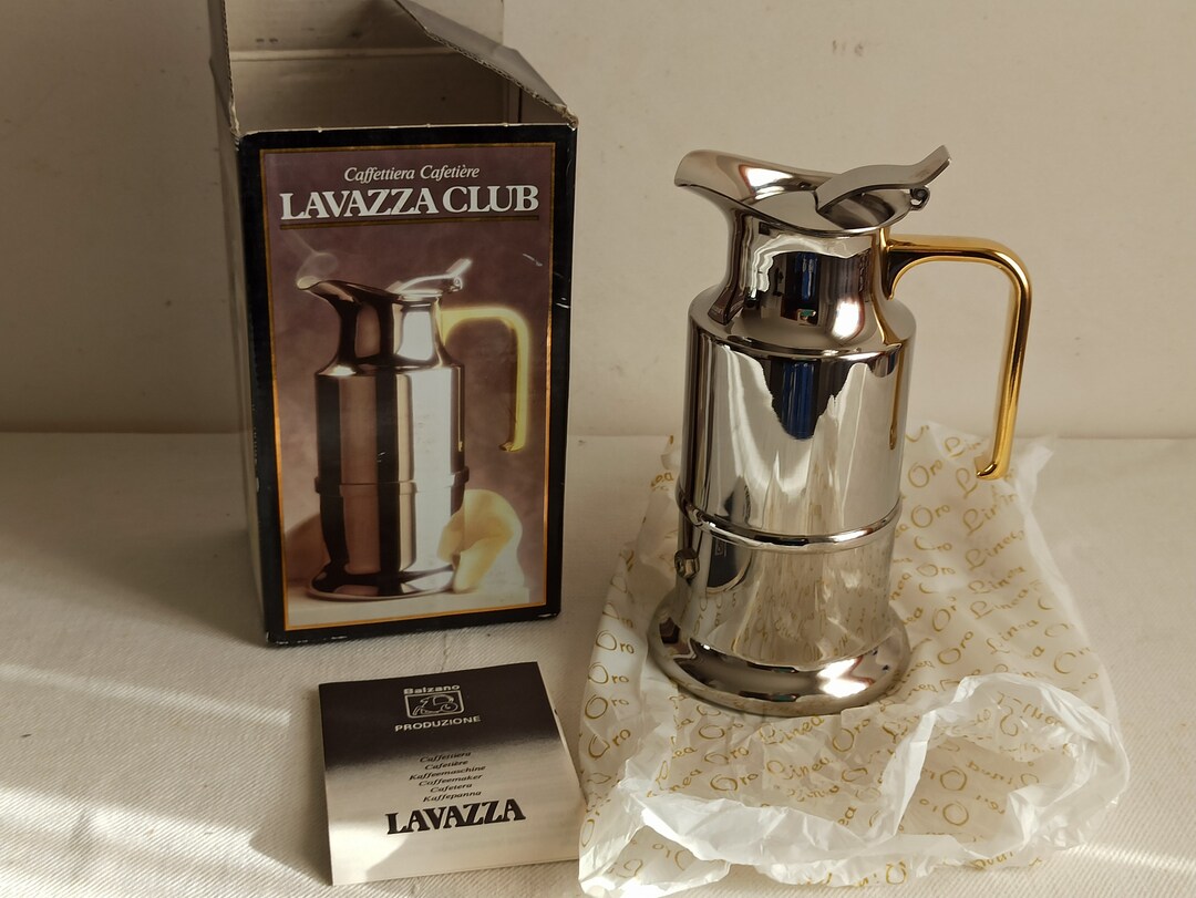 LAVAZZA CLUB Stovetop Moka Pot Made by Balzano Italy Etsy