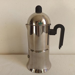 LAVAZZA Camilla stylish stovetop moka pot made in Italy by Balzano in the 90&#39;s, Italian coffee maker