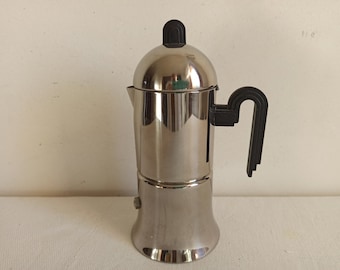 LAVAZZA Camilla stylish stovetop moka pot made in Italy by Balzano in the 90&#39;s, Italian coffee maker