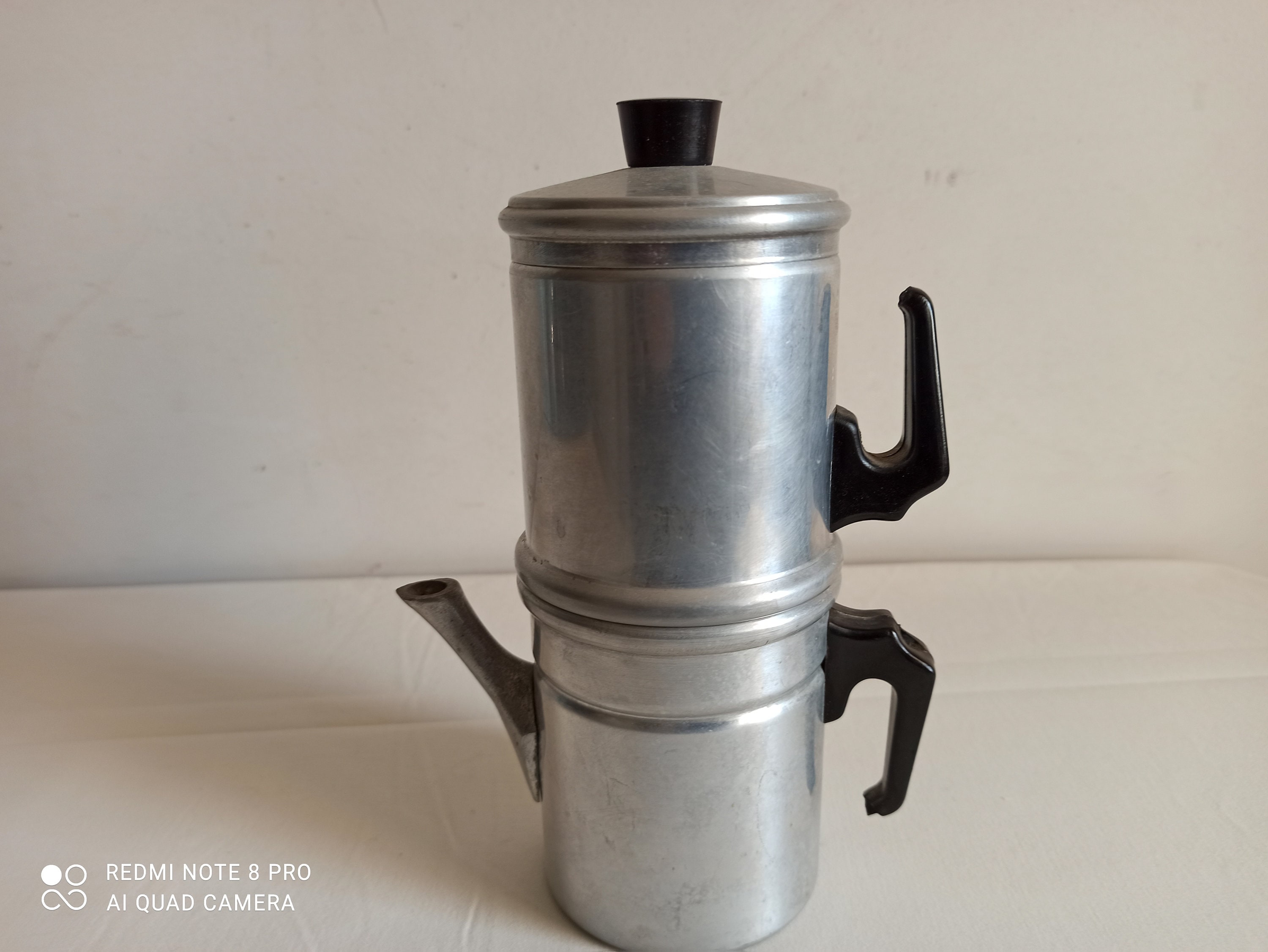 Neapolitan Flip Coffee Pot. Moka Pot ILSA TORINO. Moka Napoletana 1970s,  70s Vintage Coffee Maker Unique Made in Italy 