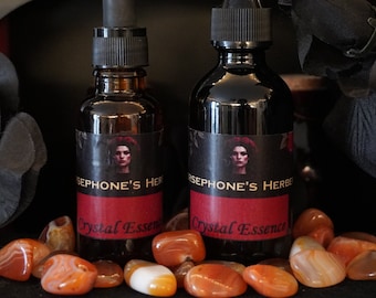 Essenza di cristallo di corniola, bottiglia da 1 oz o 2 oz, guarigione, autostima, creatività, passione per la vita, aumento della motivazione all'azione