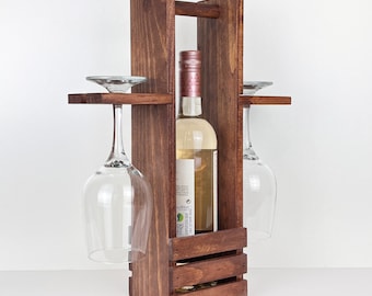 Handcrafted Wooden Wine Caddy