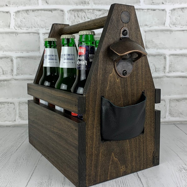 Wood Beer Caddy Etsy