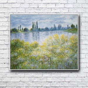 Hand Painted Impressionism Monet Abstract landscape oil paintings ,24inch,Wall Art