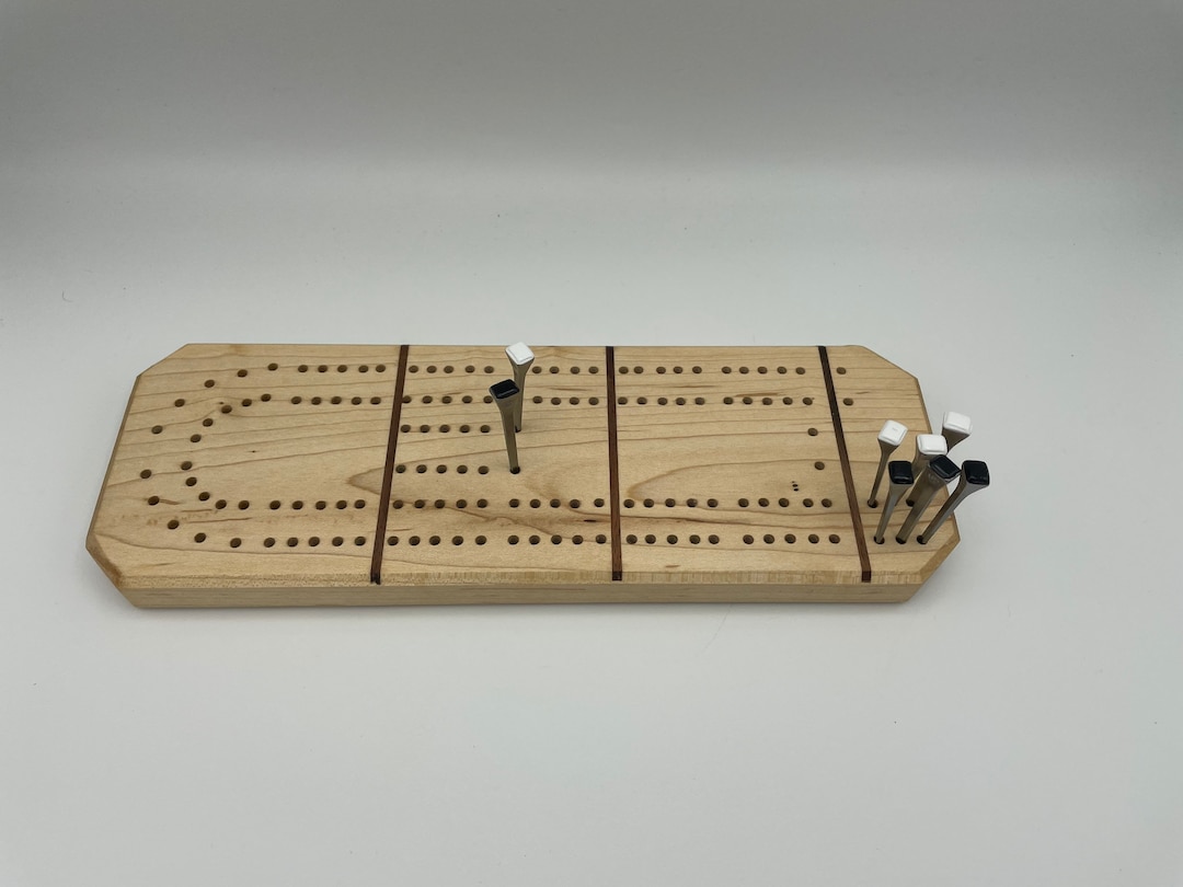 Maple Two Person Cribbage Board - Etsy