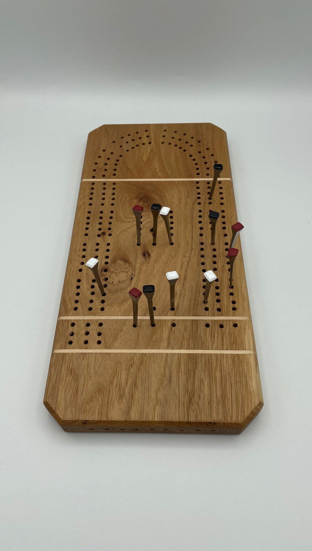 Hickory Three Run Cribbage Board Etsy