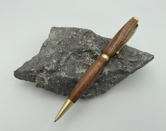 Black Walnut and Gold Pen - Hand Turned Gift