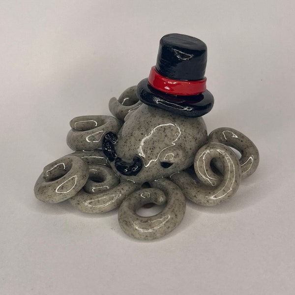 Gentleman octopus figurine