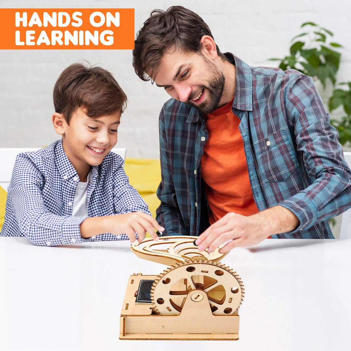 Wooden Marble Run 3D Puzzle Roller Coaster Battery and Solar Etsy