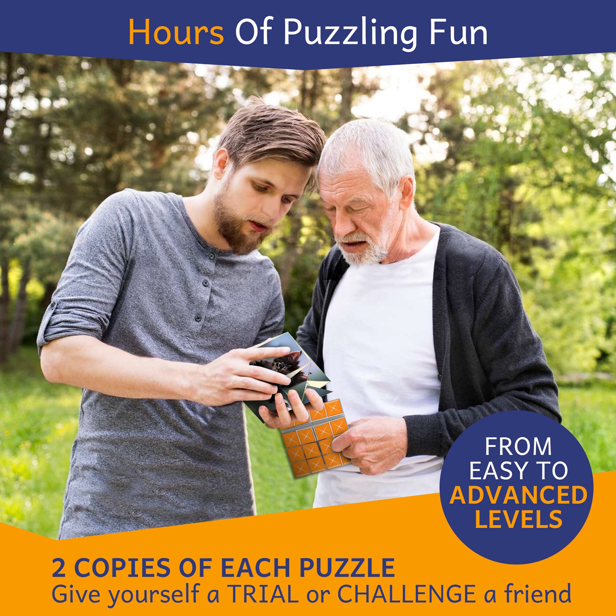 Puzzlefold Origami Kit Puzzle Games 100 Puzzles, 200 Sheets Brain