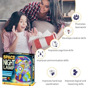 DIY Space Lamp Kit for Kids Creative Arts and Crafts for Boys and Girls, STEM Toys, Projects, Activity & Gift for Boys and Girls image 5