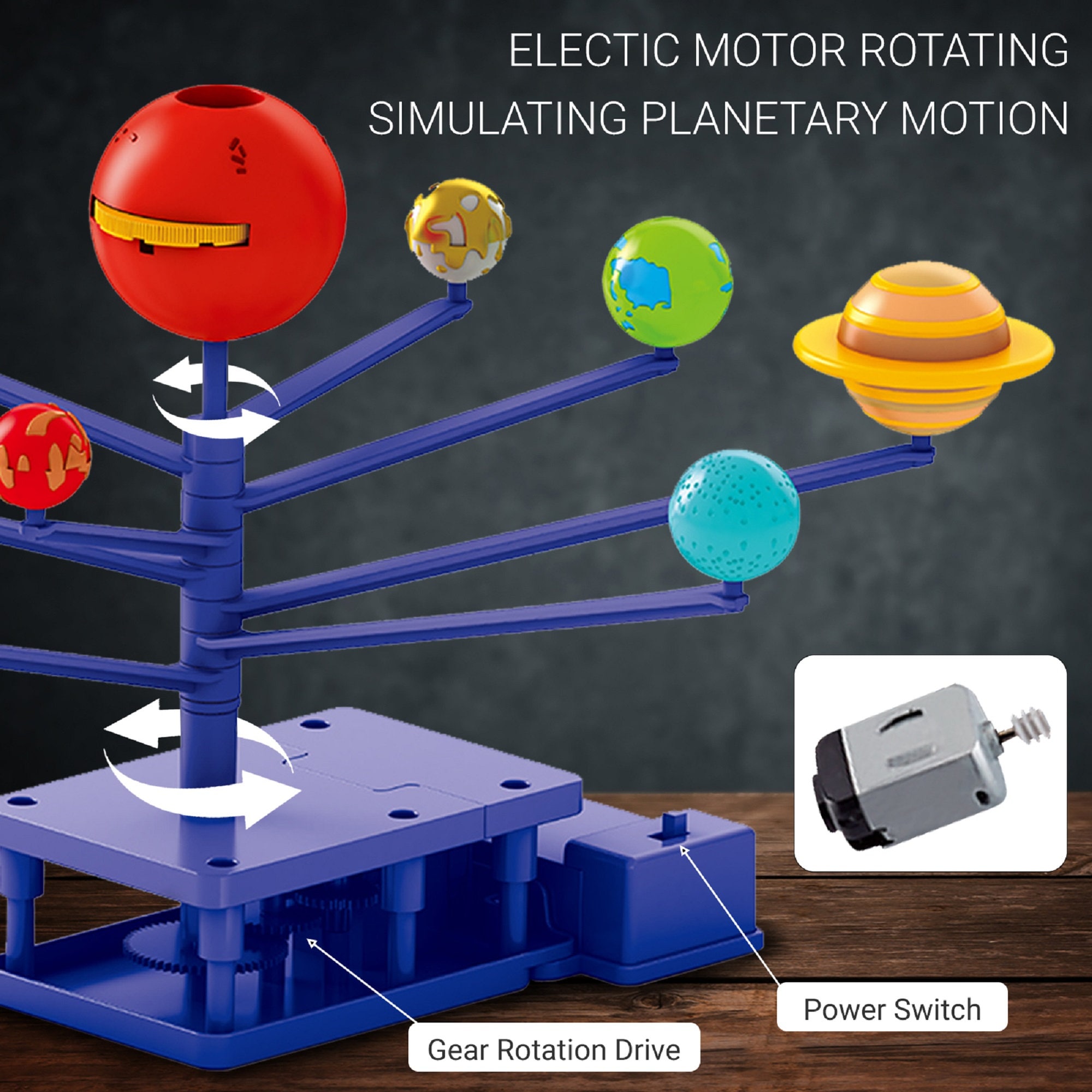 Solar System for Kids Kit Motorized Solar System Model With Etsy