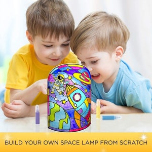 DIY Space Lamp Kit for Kids Creative Arts and Crafts for Boys and Girls, STEM Toys, Projects, Activity & Gift for Boys and Girls image 2