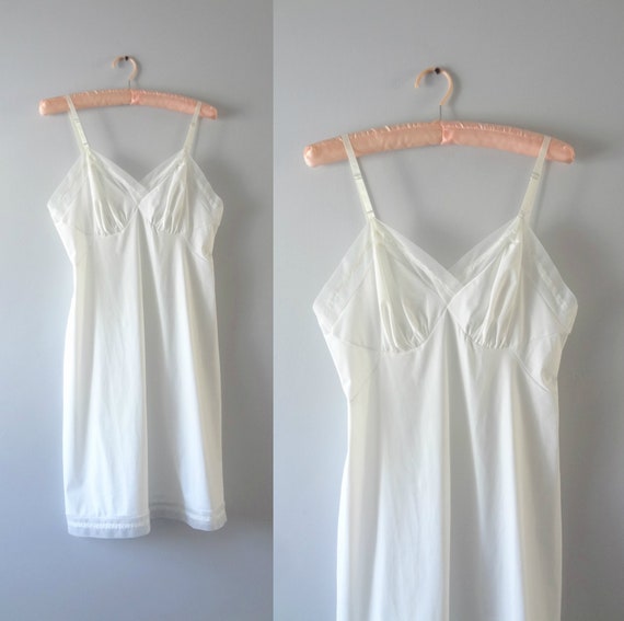 vintage white slip dress
