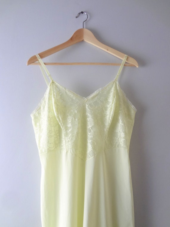 yellow slip dress