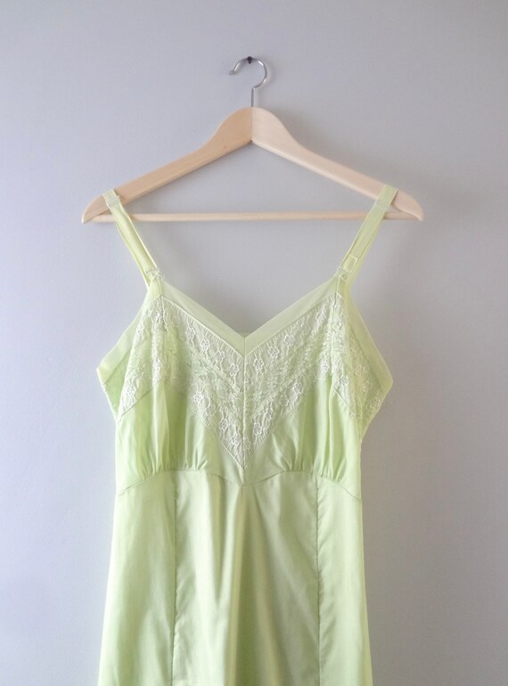 pale green slip dress