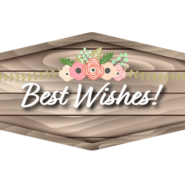 Best Wishes Banner - Etsy