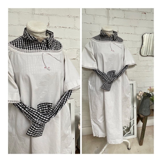 Antique French size M/ L chemise slip dress late … - image 1