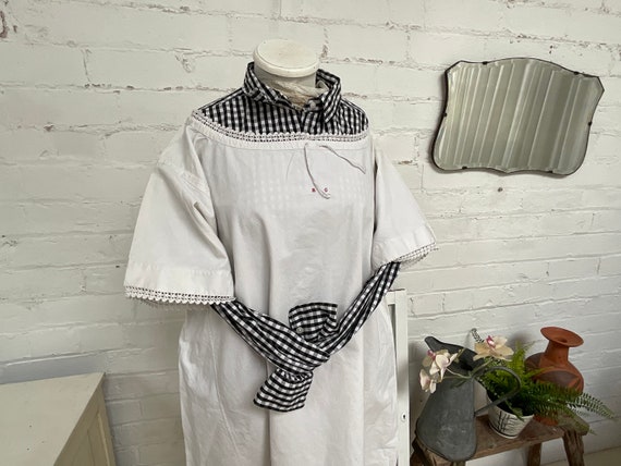 Antique French size M/ L chemise slip dress late … - image 4