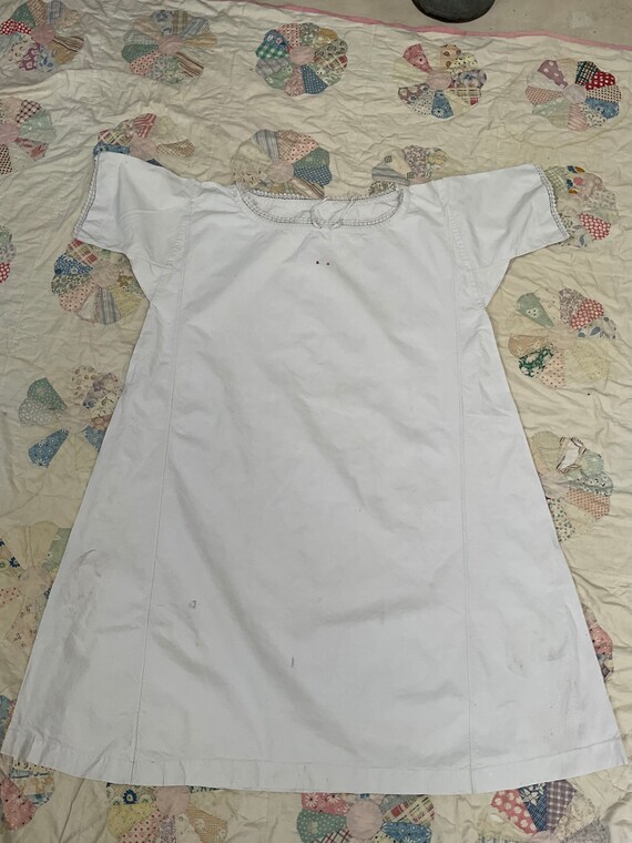 Antique French size M/ L chemise slip dress late … - image 5
