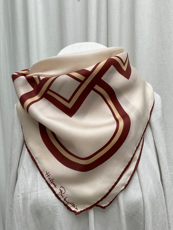 Helena Rubenstein Vintage silk scarf 1960s – 70s … - image 10