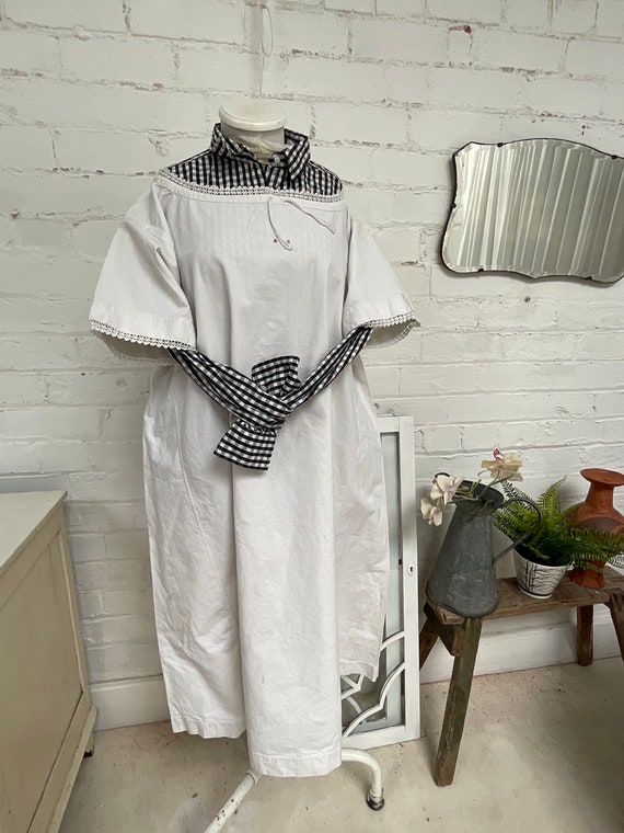 Antique French size M/ L chemise slip dress late … - image 2