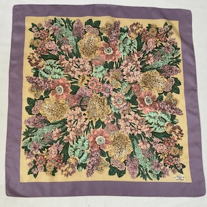 Floral cascade Liberty of London vintage silk scarf fabulous condition