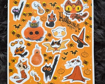 Adesivi Halloween Spacecat