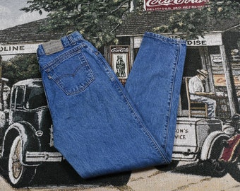 Vintage Wrangler 1980s Denim Pants Jeans Streetwear Fashion Bottoms Trousers Brand Logo Patch Retro Style
