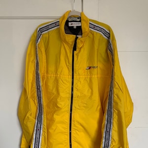 Tommy Hilfiger / Tommy Windbreaker / 90s Tommy / Yellow Jacket