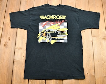 Vintage 90s Monroe Shock Absorbers T-shirt Hanes Beefy-t Large 