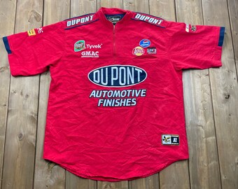 Vintage NASCAR Drivers Line T-Shirt / Embroidered / Chase Authentics / NASCAR Racing / 90s Streetwear / Athleisure / Sportswear