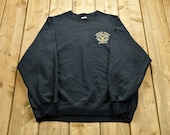 Vintage 90s Government Graphic Sweatshirt Non-Lethal Weapons Instructor Souvenir Athleisure Embroidery Back Graphic