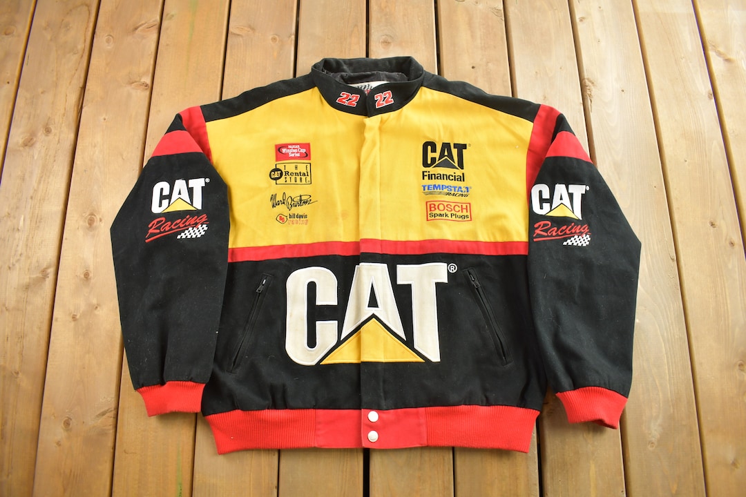 Buy Vintage 1990s Ward Burton Nascar Racing Jacket / CAT Buy Vintage 1990s Ward Burton Nascar Racing Jacket / CAT